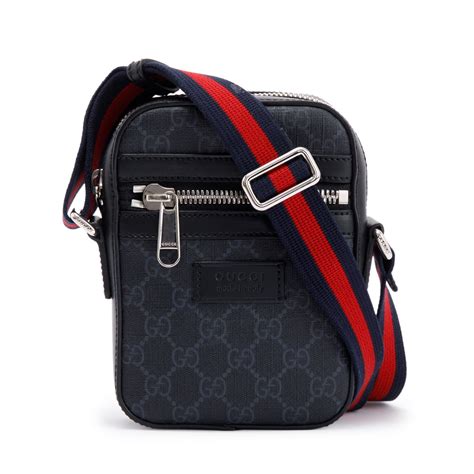 2008 supreme black messenger bag -gucci -gg|Supreme 2008 Box Logo Messenger Bag .